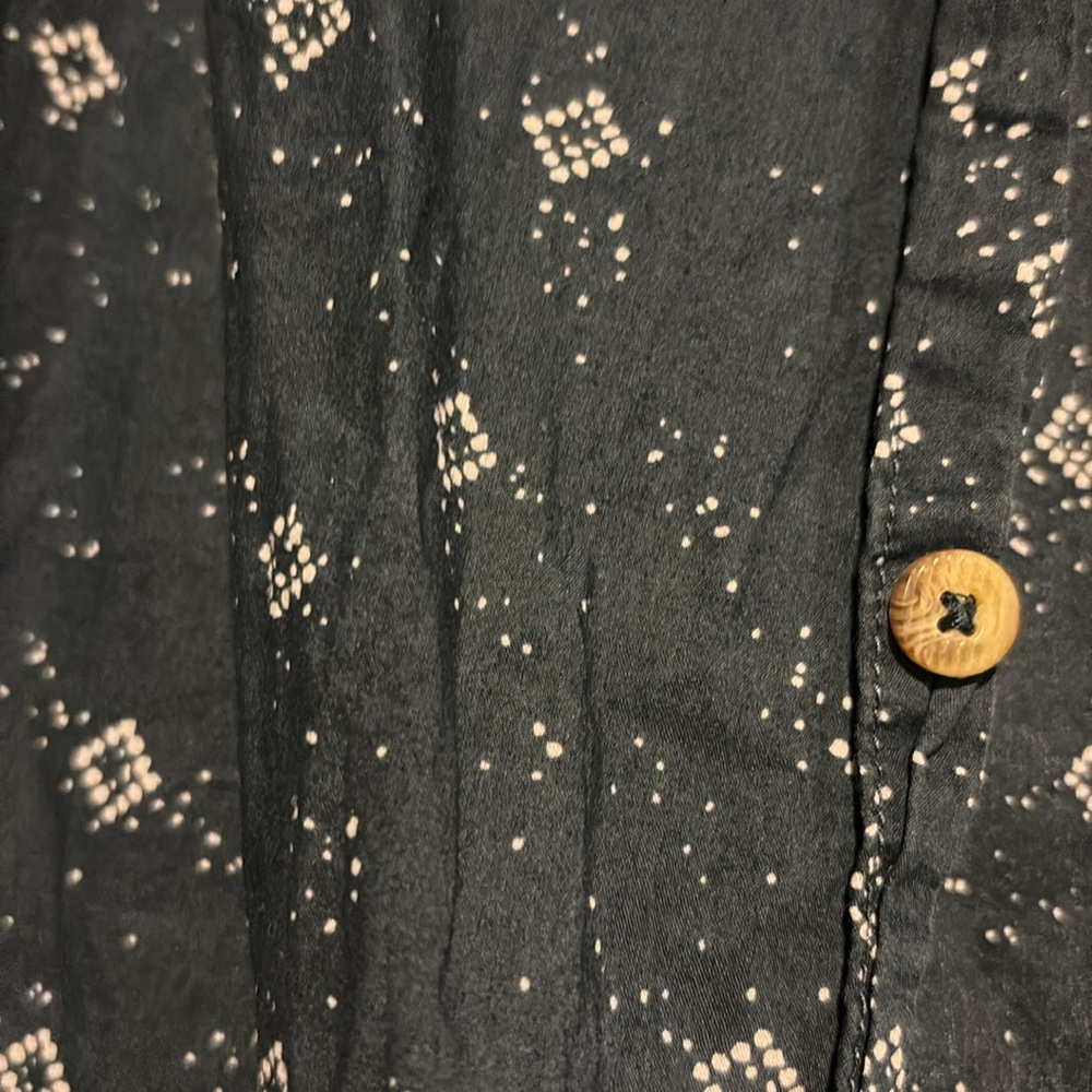 Short sleeved men’s button down xl shirt blue - Picture 3 of 5